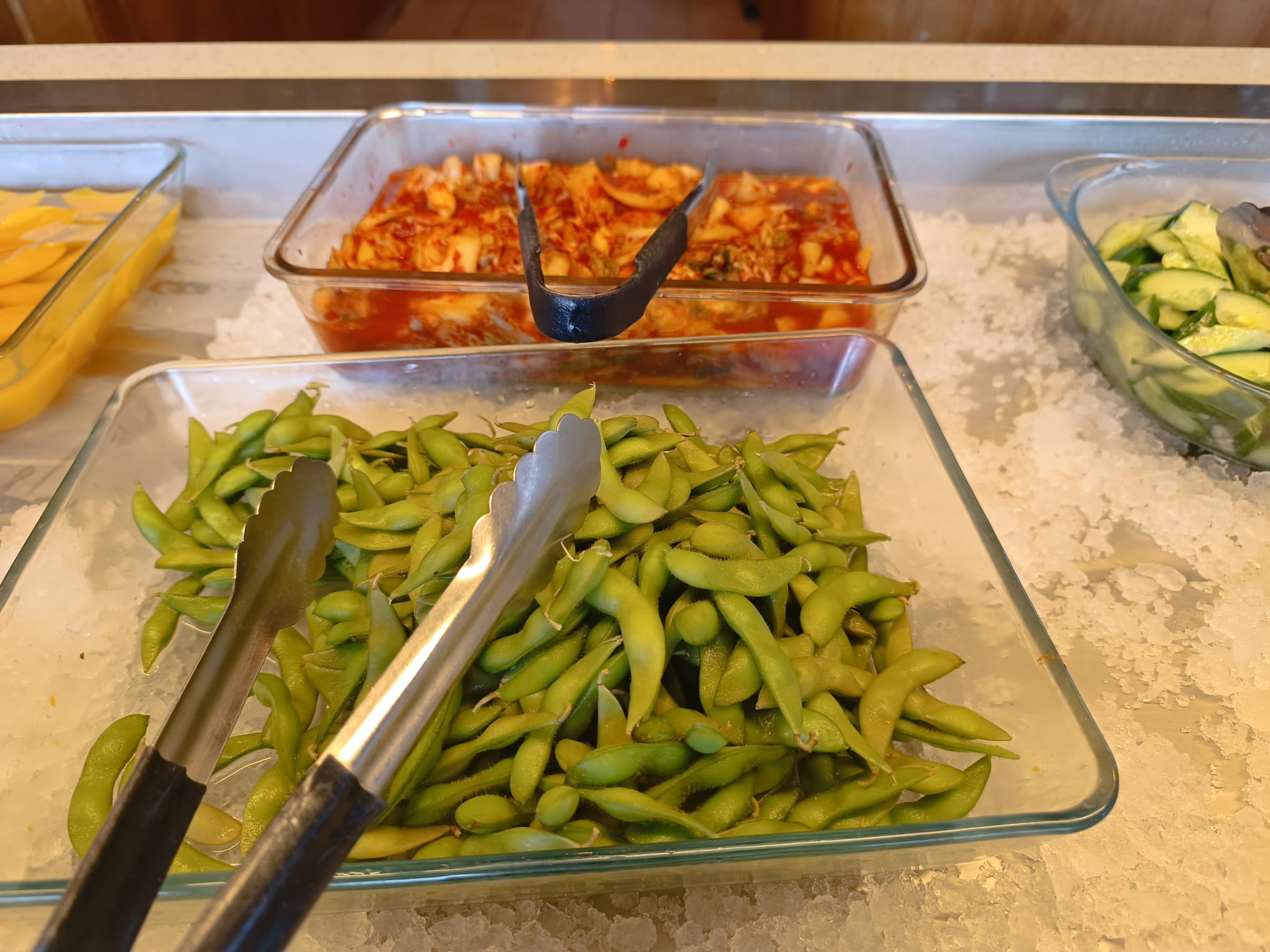 Edamame · Kimchi · Mango